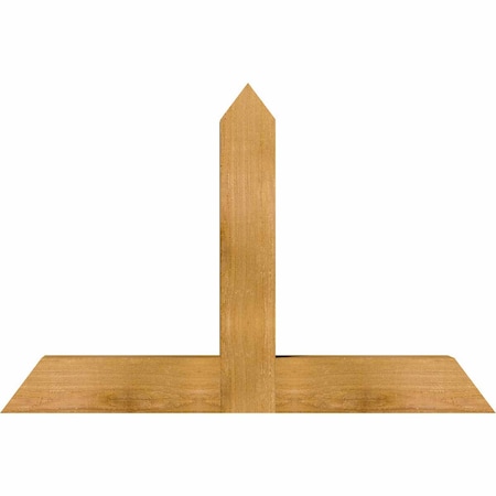 Ekena Millwork Portland Rough Sawn Timber Gable Bracket, Western Red Cedar, 36"W x 24"H x 4"D x 4"F, 16/12 Pitch GBW036X24X0404POR00RWR